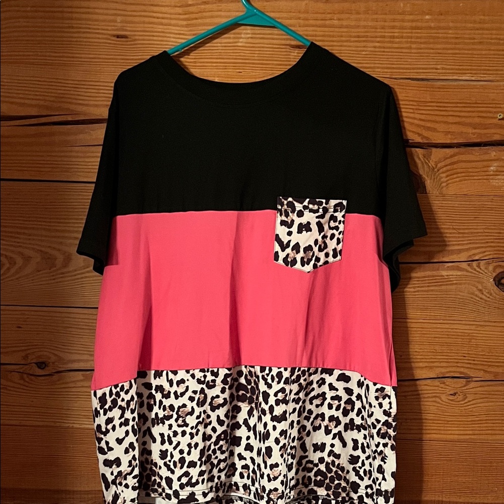 SHEIN Black Curve T-Shirt